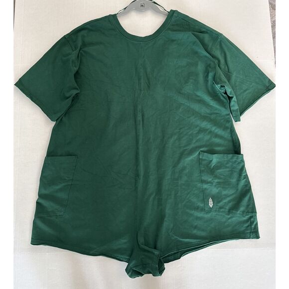 Free People Movement OB1960599 Women Sz Medium Beach Green Hot Shot Tee Romper - Picture 5 of 10
